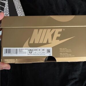 Nike Metallic Gold Shoe Box